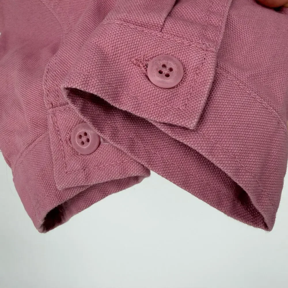 Gap Kids Pink Barn Jacket Corduroy Collar Full Zip NWT XXL 14/16